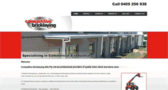 Desktop Screenshot of competitivebricklaying.com.au